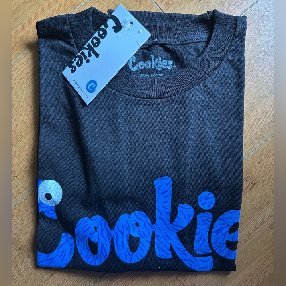Cookies Logo Short Sleeve Tee - Black/Blue Monster Eyes - Picture 2 of 2